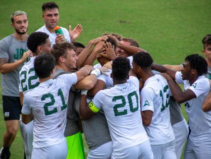 Jacksonville University men win home opener